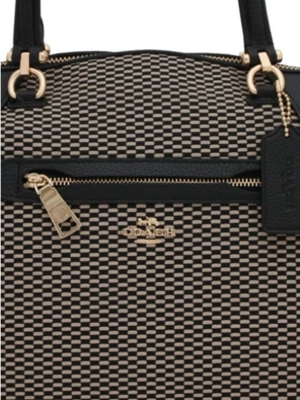 Coach Prairie Satchel in Legacy Jacquard And Black Leather C1881-29848. - Picture 10 of 16